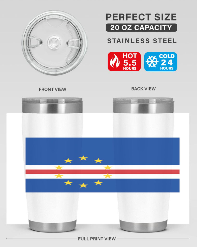 Cabo Verde 169#- world flags- Tumbler