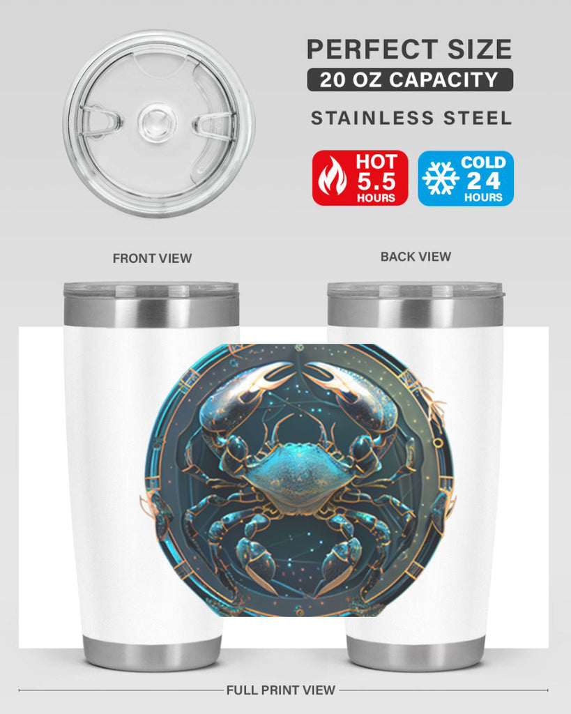 Cancer 147#- zodiac- Tumbler