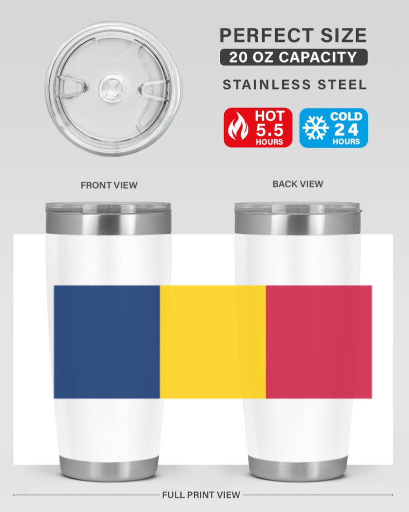 Chad 164#- world flags- Tumbler