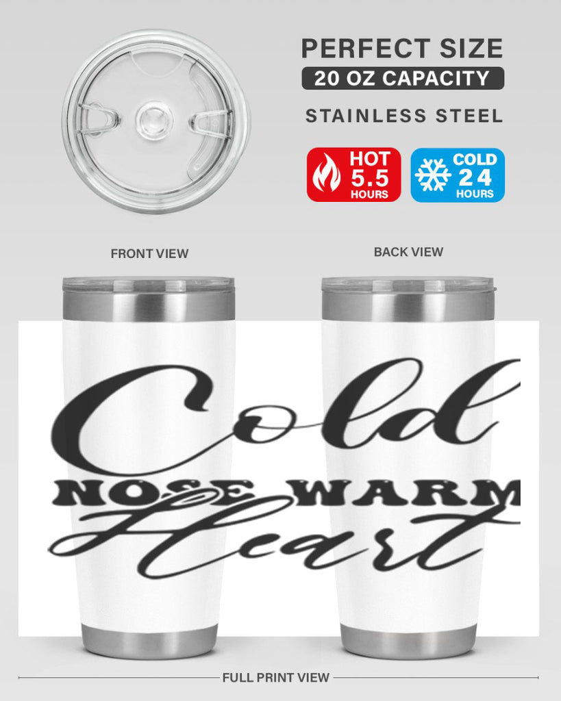 Cold nose warm heart 56#- winter- Tumbler