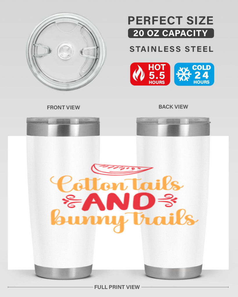 Cotton tails and bunny trails 111#- spring- Tumbler