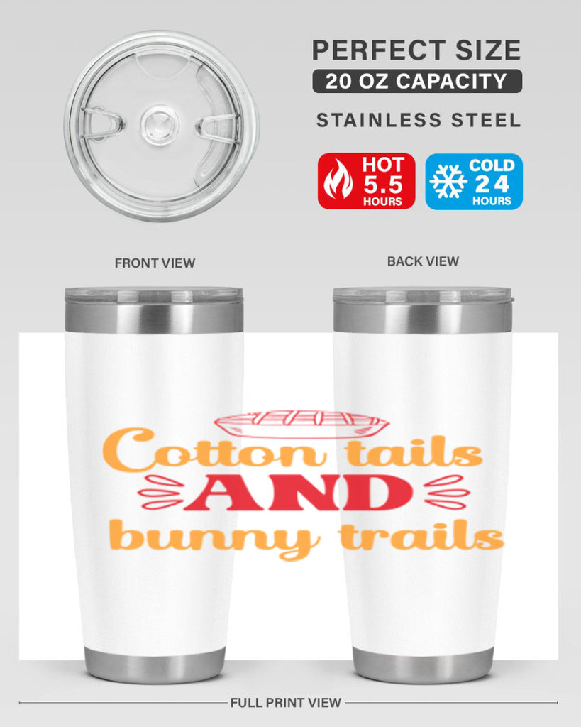 Cotton tails and bunny trails 112#- spring- Tumbler
