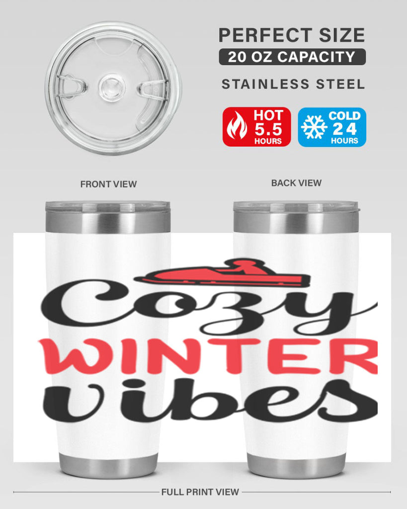 Cozy winter vibes 68#- winter- Tumbler