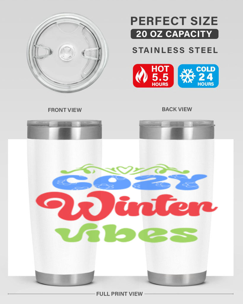 Cozy winter vibes 75#- winter- Tumbler