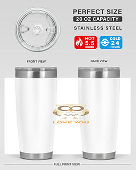 Cute Owl Always Love You A TurtleRabbit 3#- owl- Tumblers