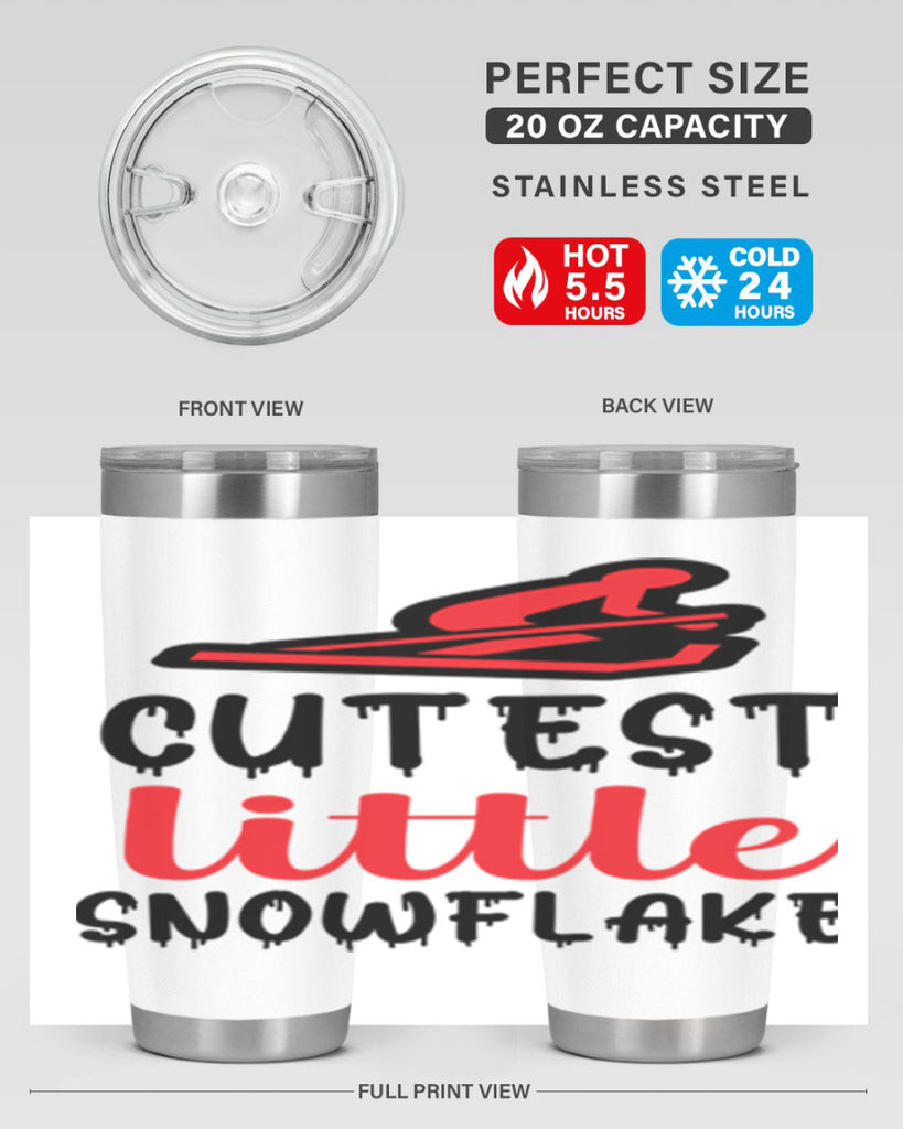 Cutest little snowflake 87#- winter- Tumbler