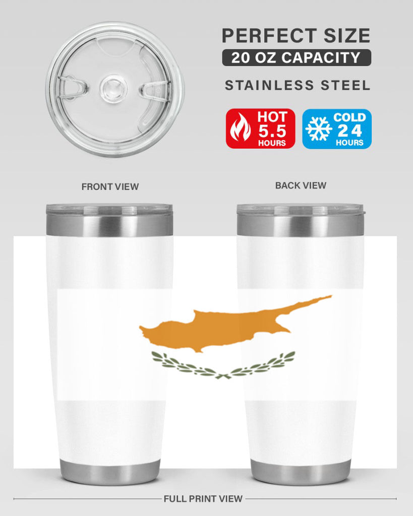 Cyprus 153#- world flags- Tumbler