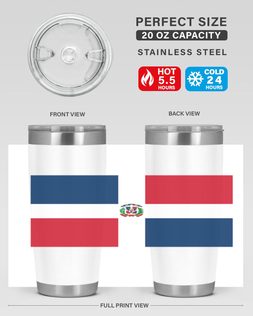 Dominican Republic 148#- world flags- Tumbler