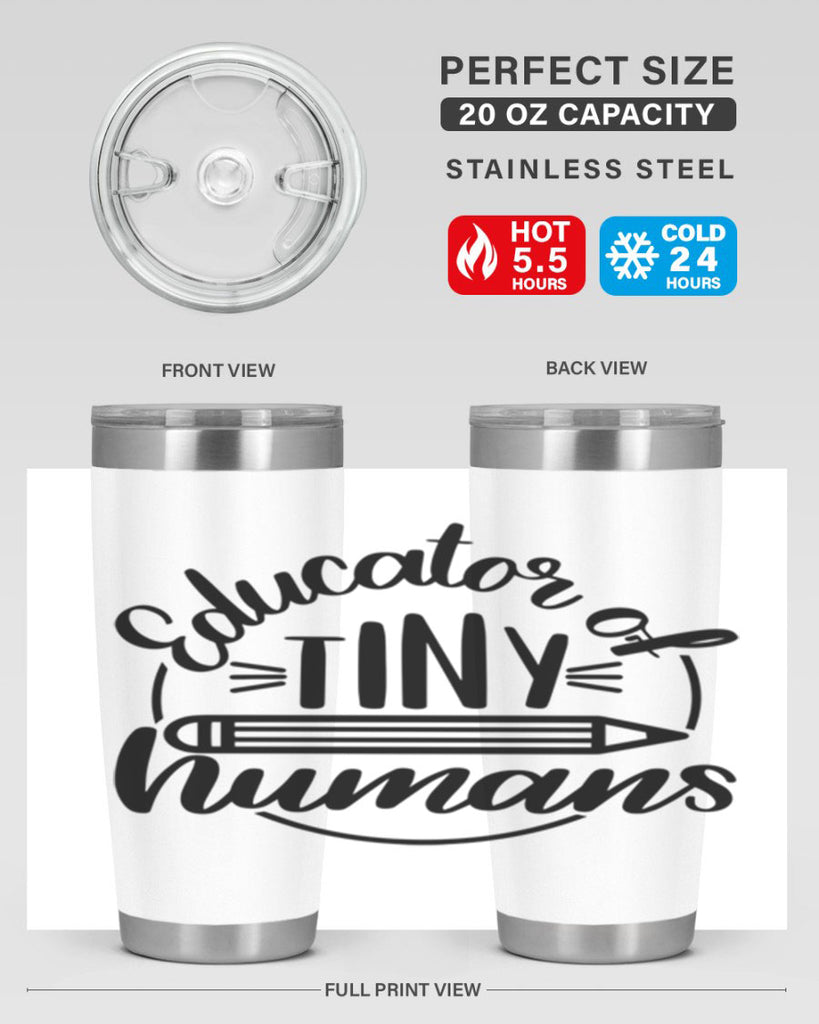 Educator Of Tiny Humans Style 76#- teacher- tumbler