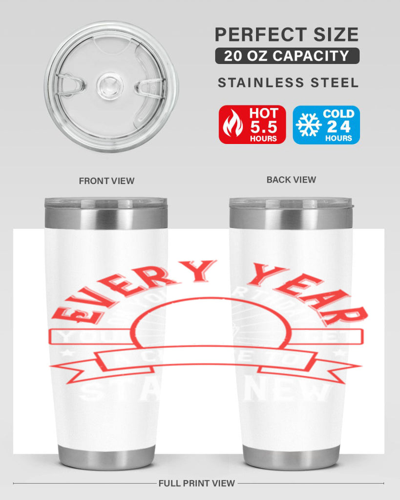 Every year on your birthday you get a chance to start new Style 86#- birthday- tumbler