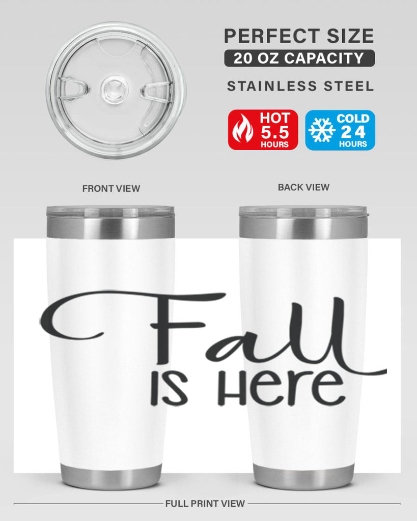 Fall Is Here 109#- fall- Tumbler