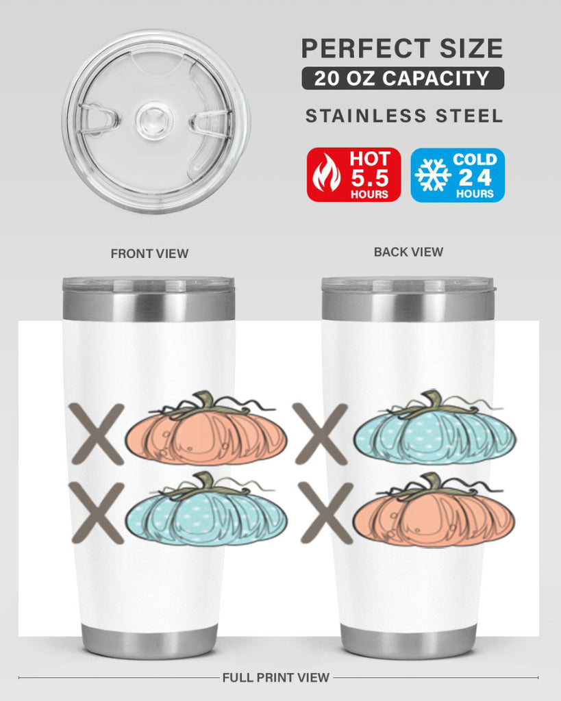 Fall Pumpkin XOXO 129#- fall- Tumbler