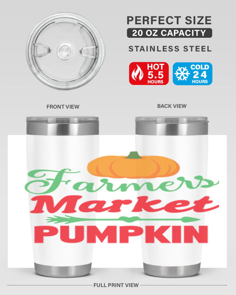 FarmersMarketPumpkin 180#- fall- Tumbler