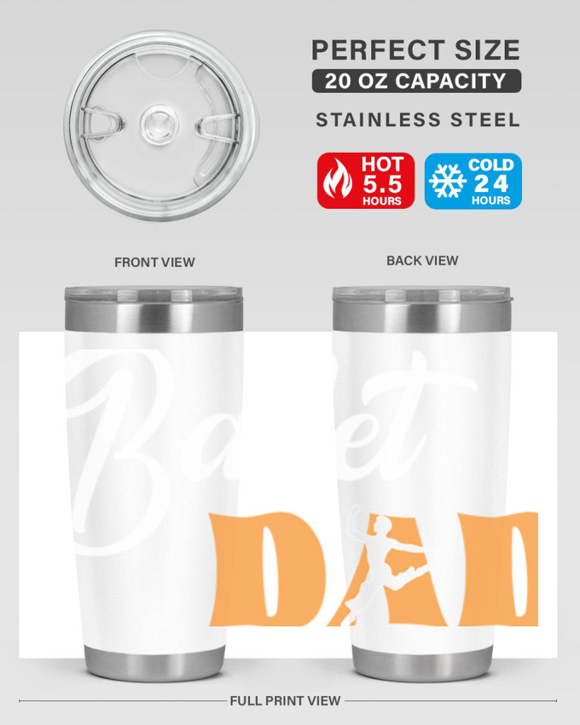 Fitted Dance Dad Ballet SVG Ballet 39#- ballet- Tumbler