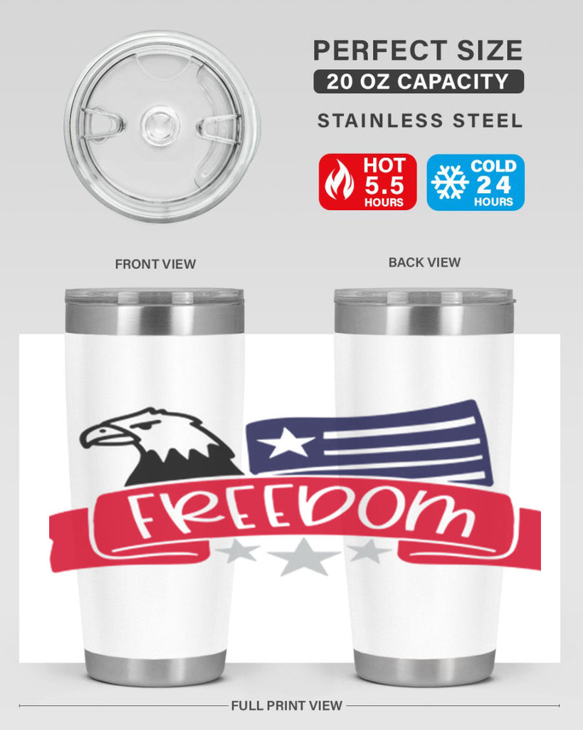 Freedom Style 147#- Fourt Of July- Tumbler