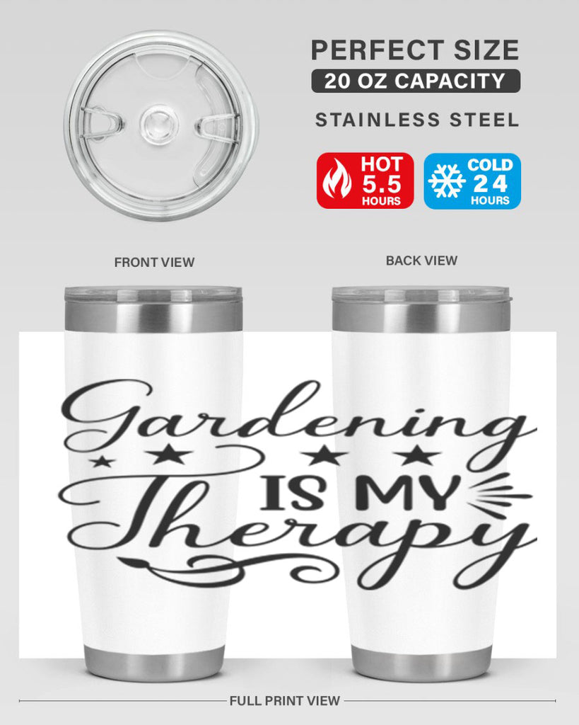 Gardening is My Therapy 145#- spring- Tumbler