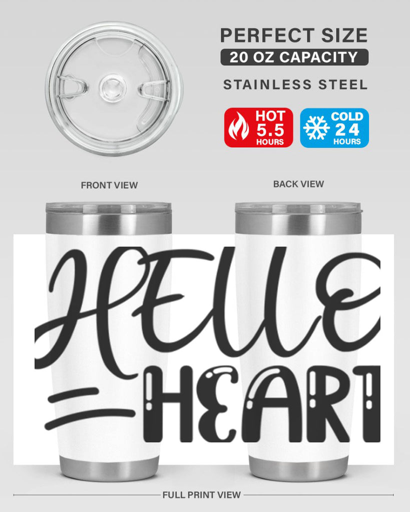 HELLO HEART  220#- spring- Tumbler