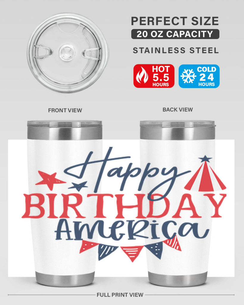 Happy Birthday america Style 30#- Fourt Of July- Tumbler