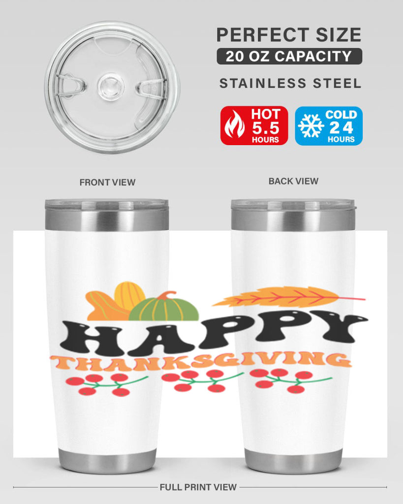 Happy Thanksgiving 251#- fall- Tumbler
