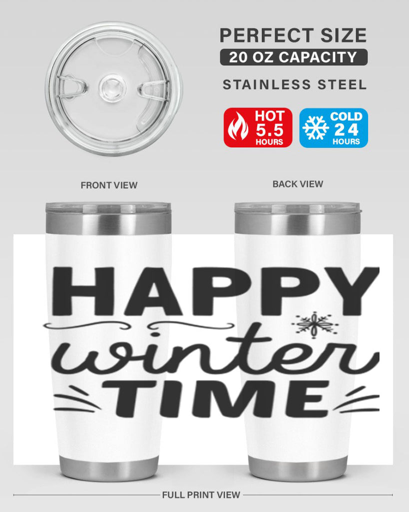 Happy Winter Time134#- winter- Tumbler