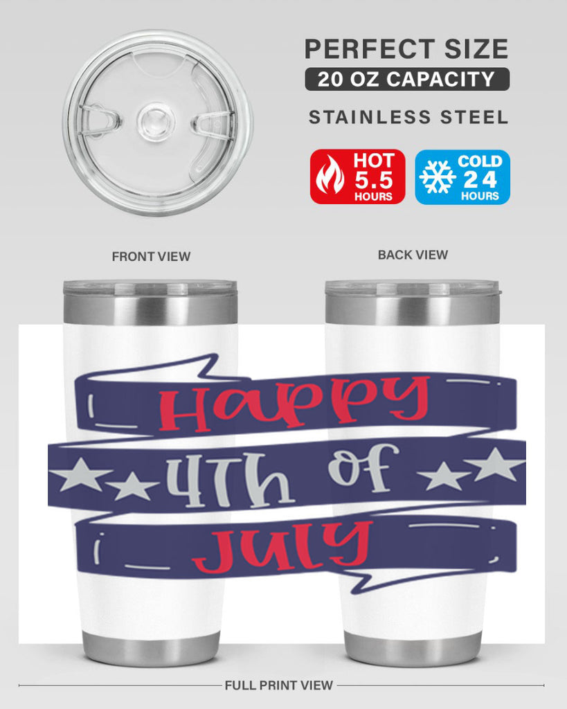 Happy th Of July Style 154#- Fourt Of July- Tumbler