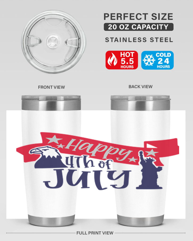 Happy th Of July Style 156#- Fourt Of July- Tumbler