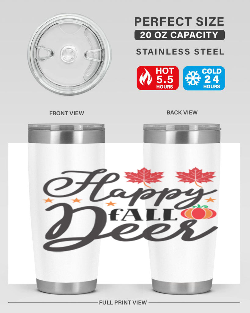 Happyfalldeer 254#- fall- Tumbler