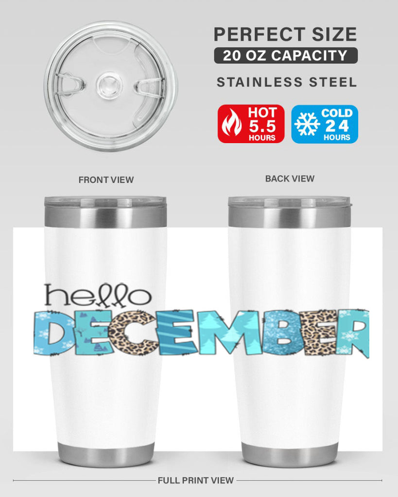 Hello December 187#- winter- Tumbler