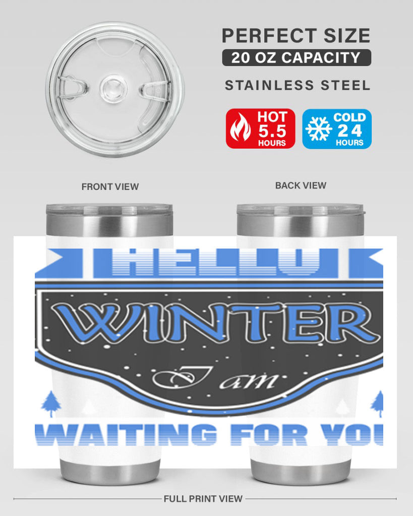 Hello Winter 164#- winter- Tumbler