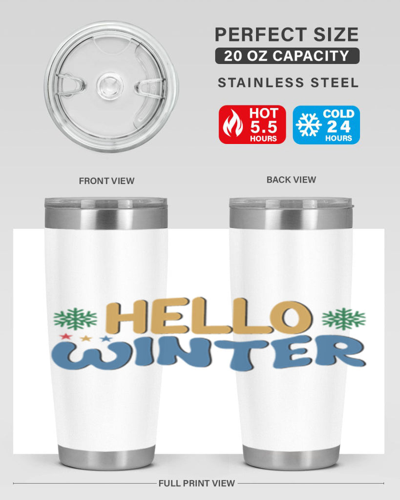 Hello Winter 181#- winter- Tumbler