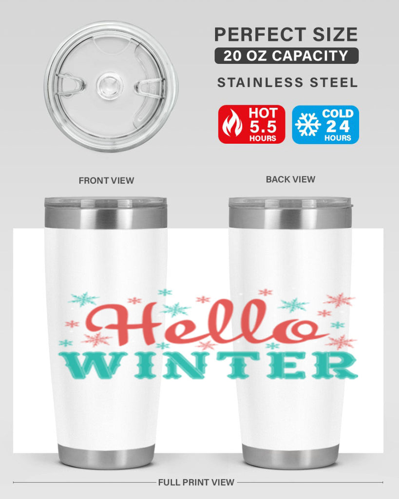 Hello Winter 182#- winter- Tumbler