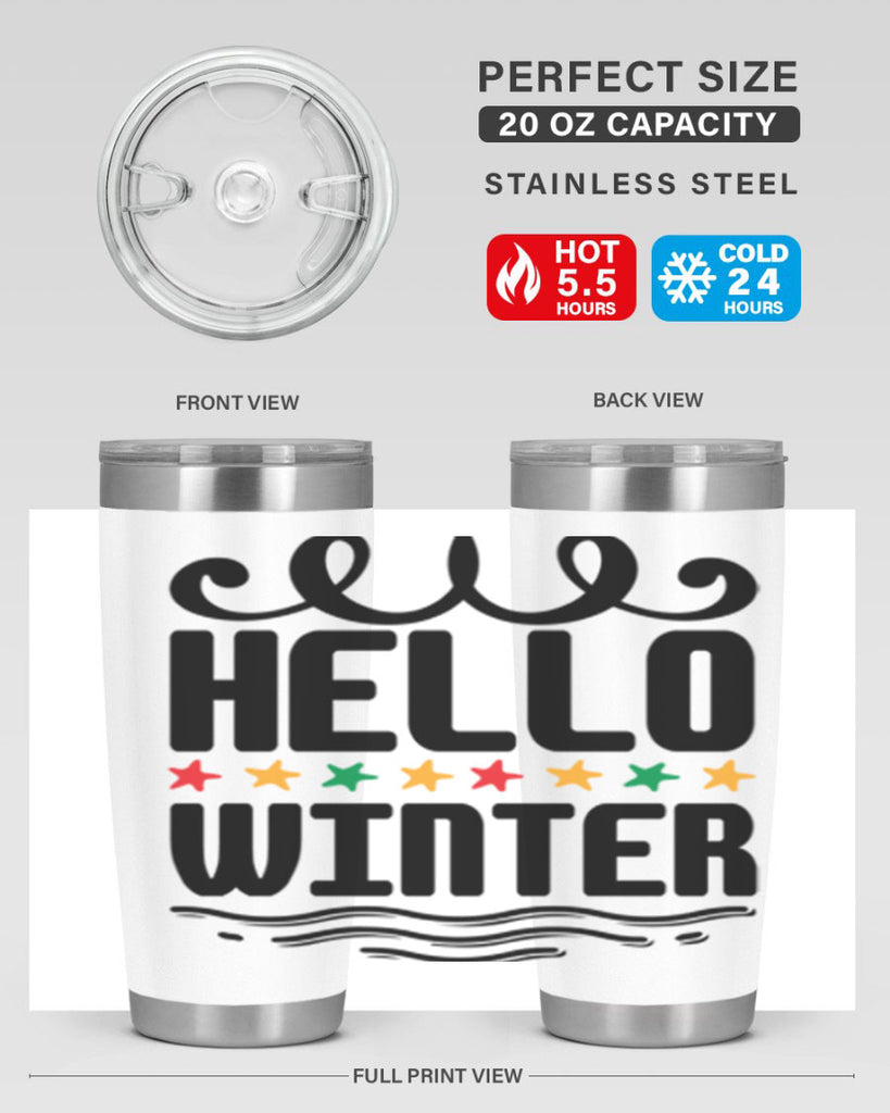 Hello Winter 185#- winter- Tumbler