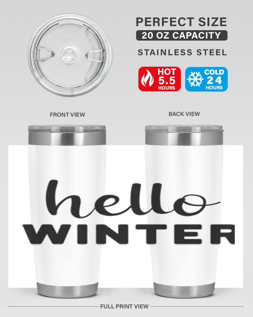 Hello Winter 186#- winter- Tumbler