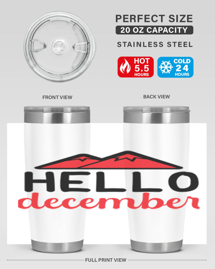 Hello december 160#- winter- Tumbler