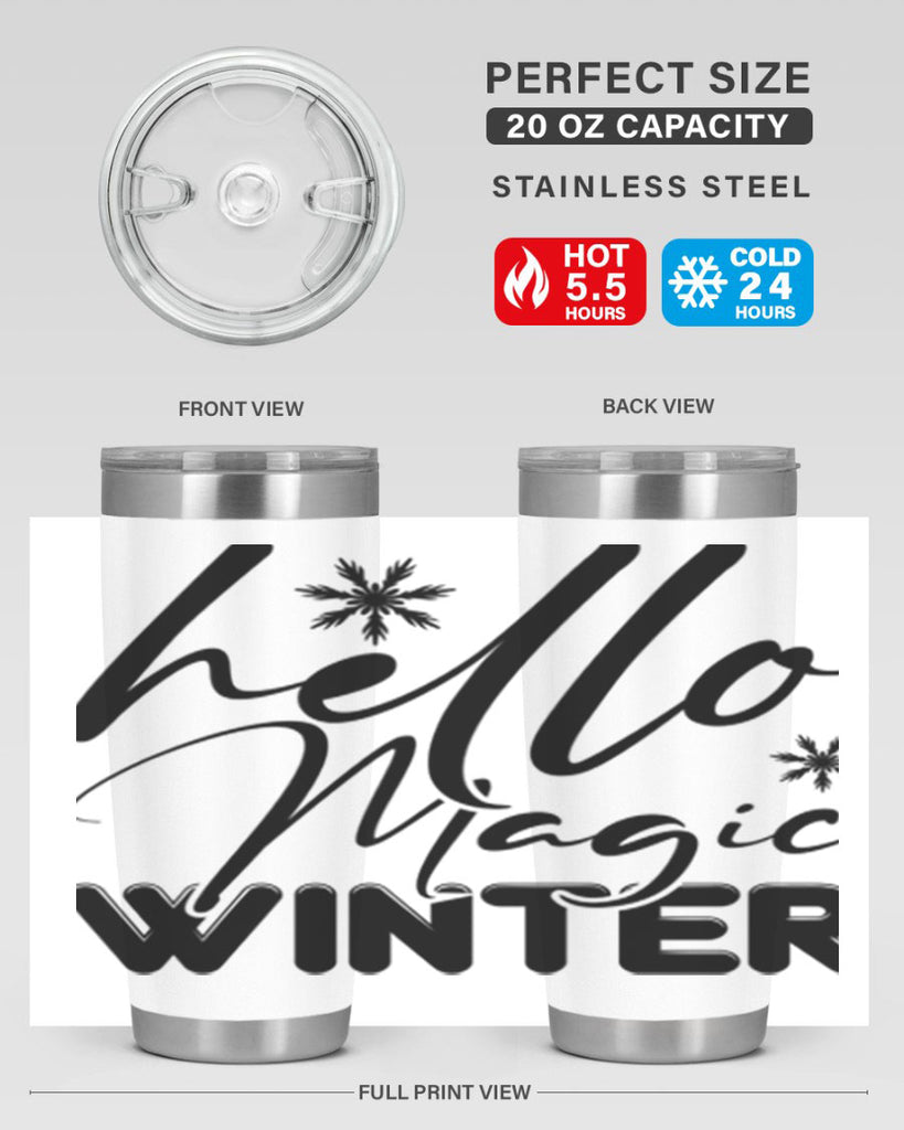 Hello magic winter 178#- winter- Tumbler