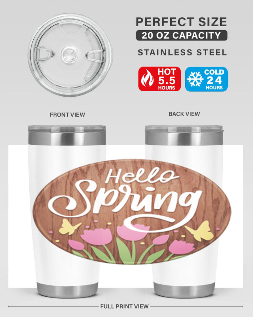 Hello spring Mockup202#- spring- Tumbler