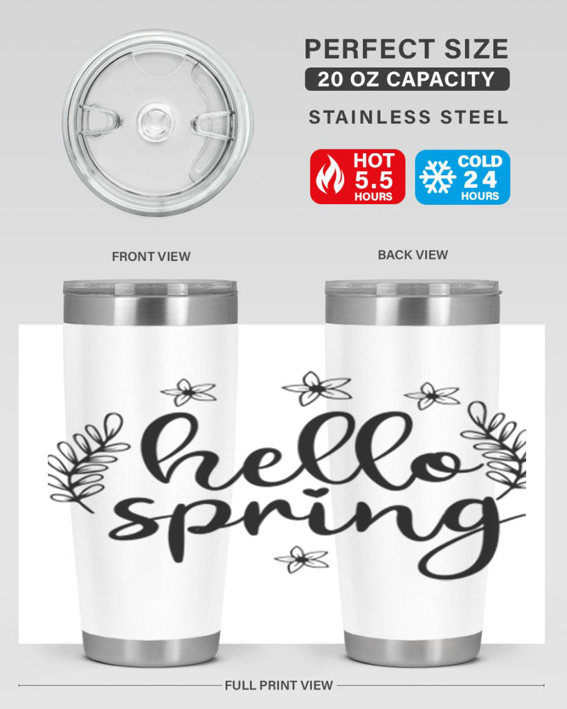 Hello spring design  221#- spring- Tumbler