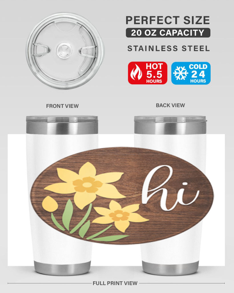 Hi daffodil flower Mockup235#- spring- Tumbler