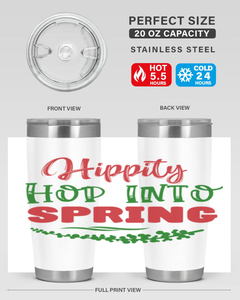 Hippity Hop into Spring 239#- spring- Tumbler