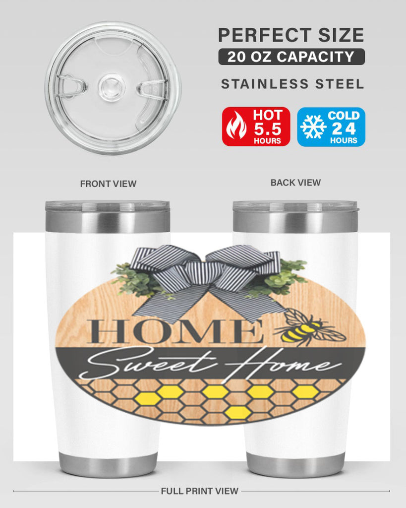 Home Sweet home bee and hive Mockup241#- spring- Tumbler