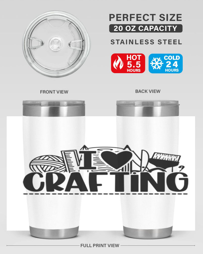 I Love Crafting 20#- crafting- Tumbler