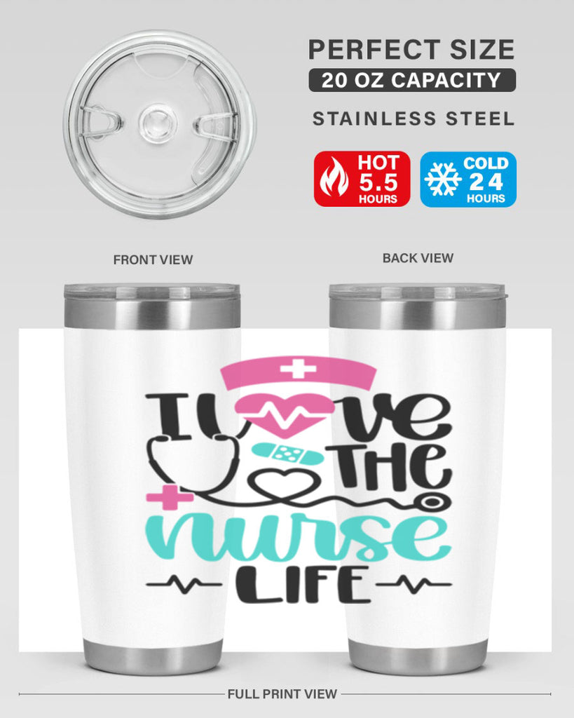 I Love The Nurse Life Style Style 169#- nurse- tumbler
