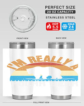 I'm Really A Polar Bear 38#- Bears- Tumbler