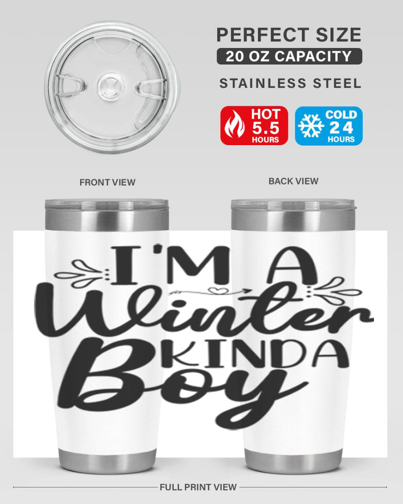 Im A Winter Kinda Boy 238#- winter- Tumbler