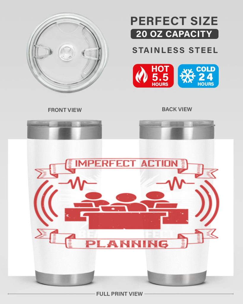 Imperfect action beats perfect planning Style 29#- coaching- tumbler