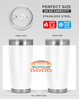 Its Owl Good Retro Owl A TurtleRabbit 10#- owl- Tumblers