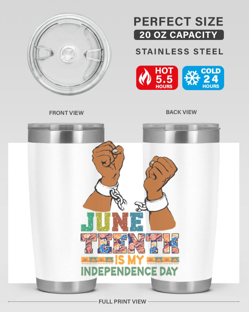 Juneteenth Is My Independence Day Png 29#- Juneteenth- tumbler