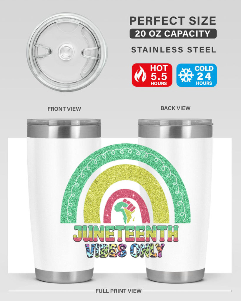 Juneteenth Vibes Only 5#- Juneteenth- tumbler