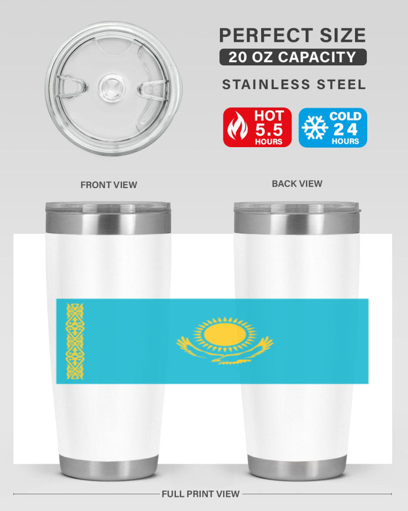 Kazakhstan 111#- world flags- Tumbler