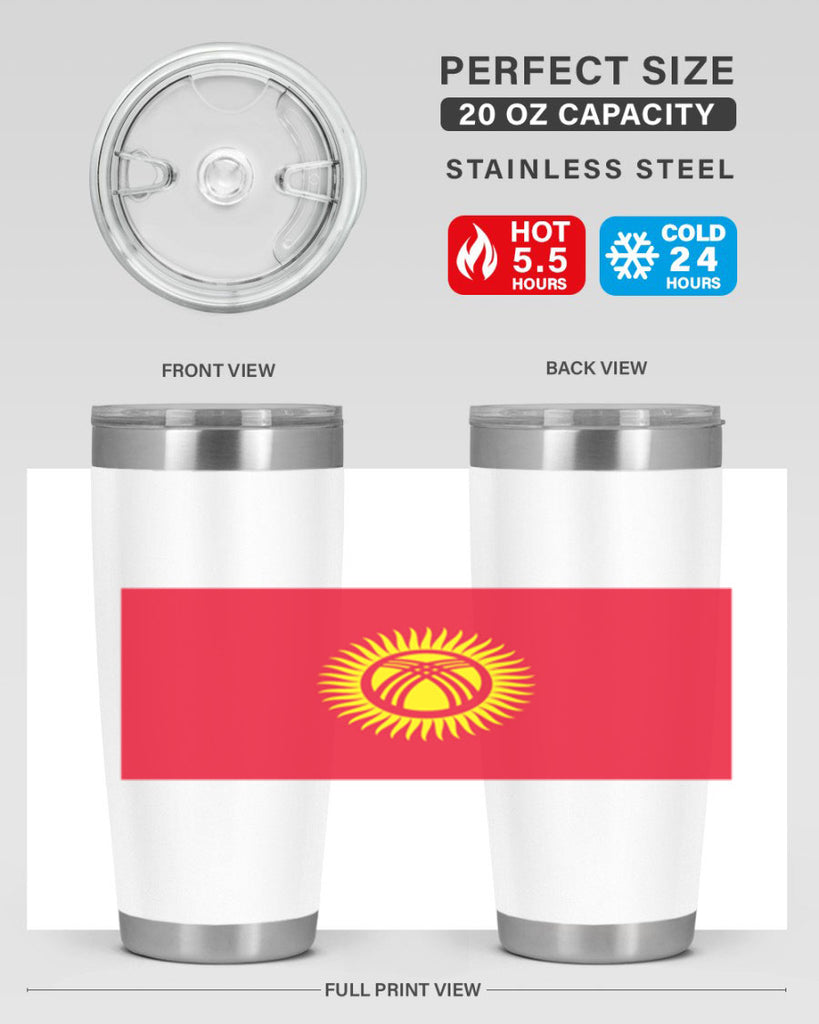 Kyrgyzstan 106#- world flags- Tumbler